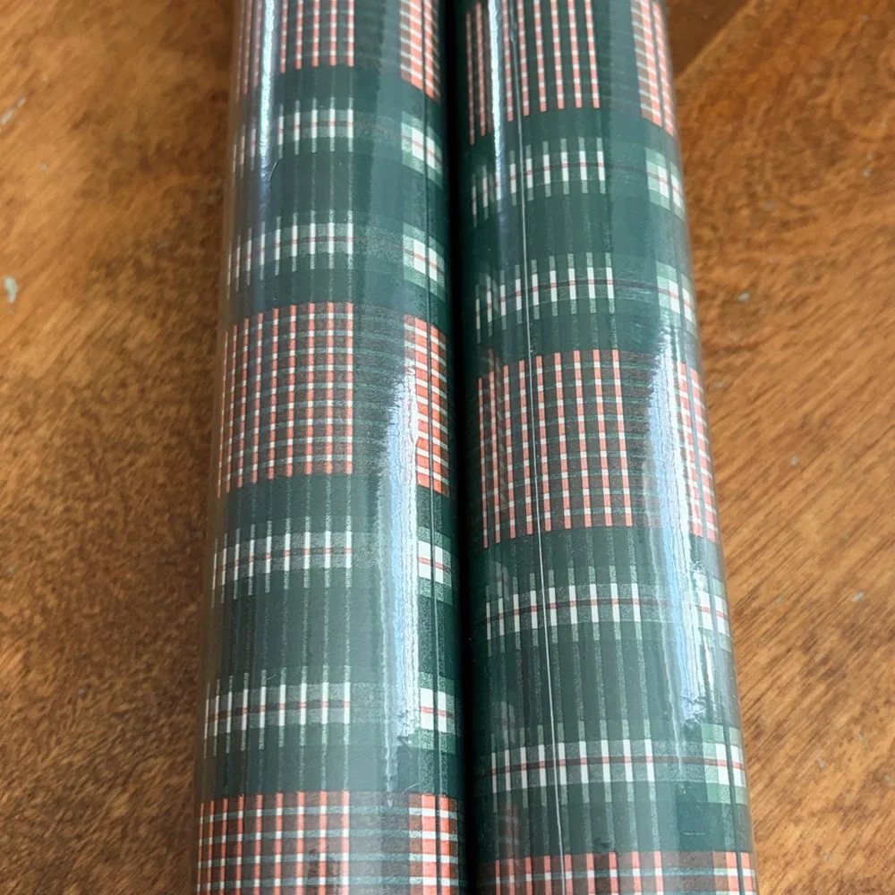 Hearth & Hand Magnolia Plaid Gift Wrap 2 rolls New